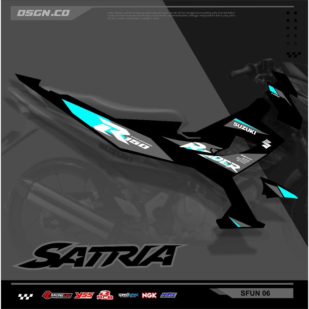 Striping Fu Facelift - Striping Satria Fu Facelift 150 Custom Motif Keren