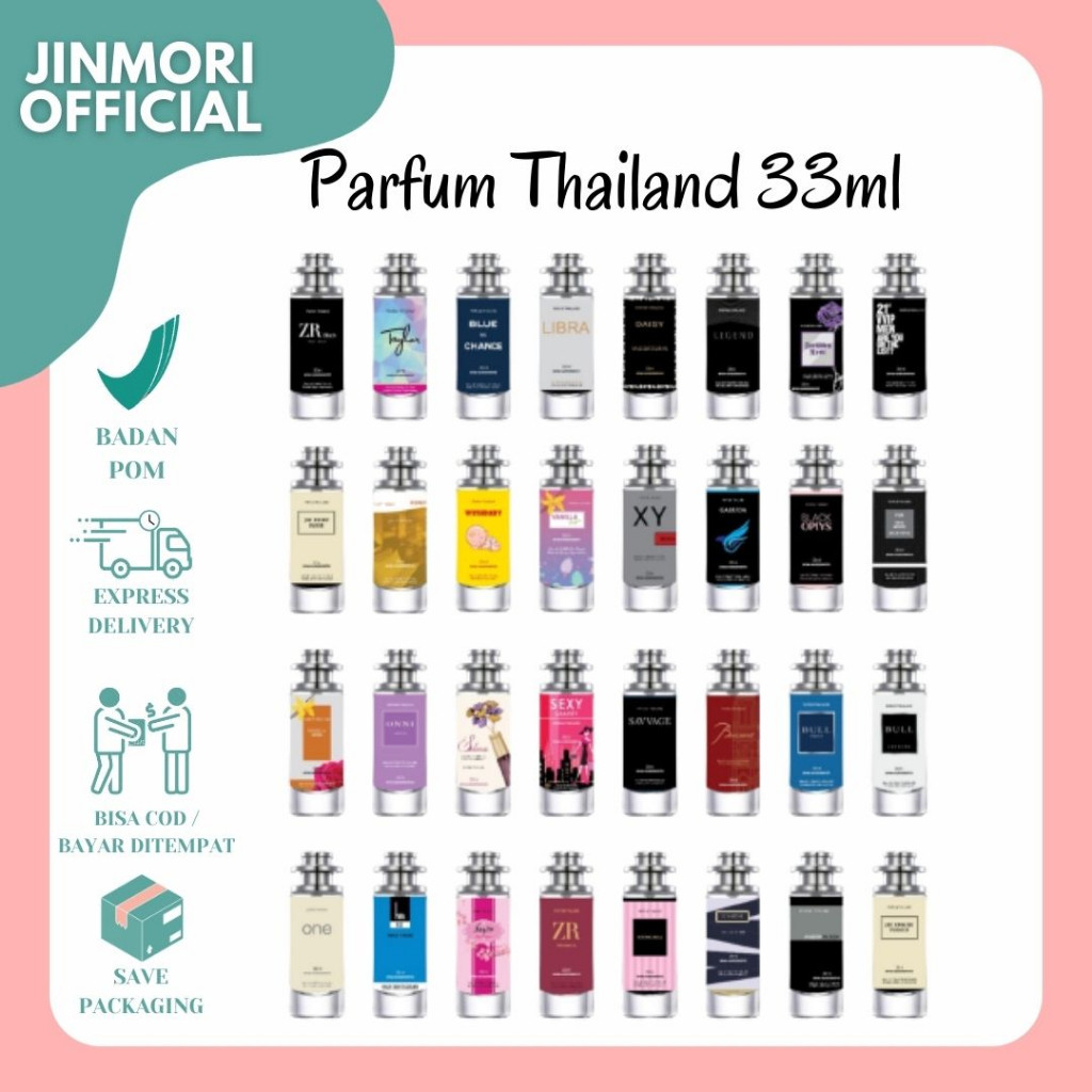 TERBARU JM - [BPOM] Parfum Thailand 35ml Premium / Parfum Thailand 35ml Unisex / Parfum Thailand 35m