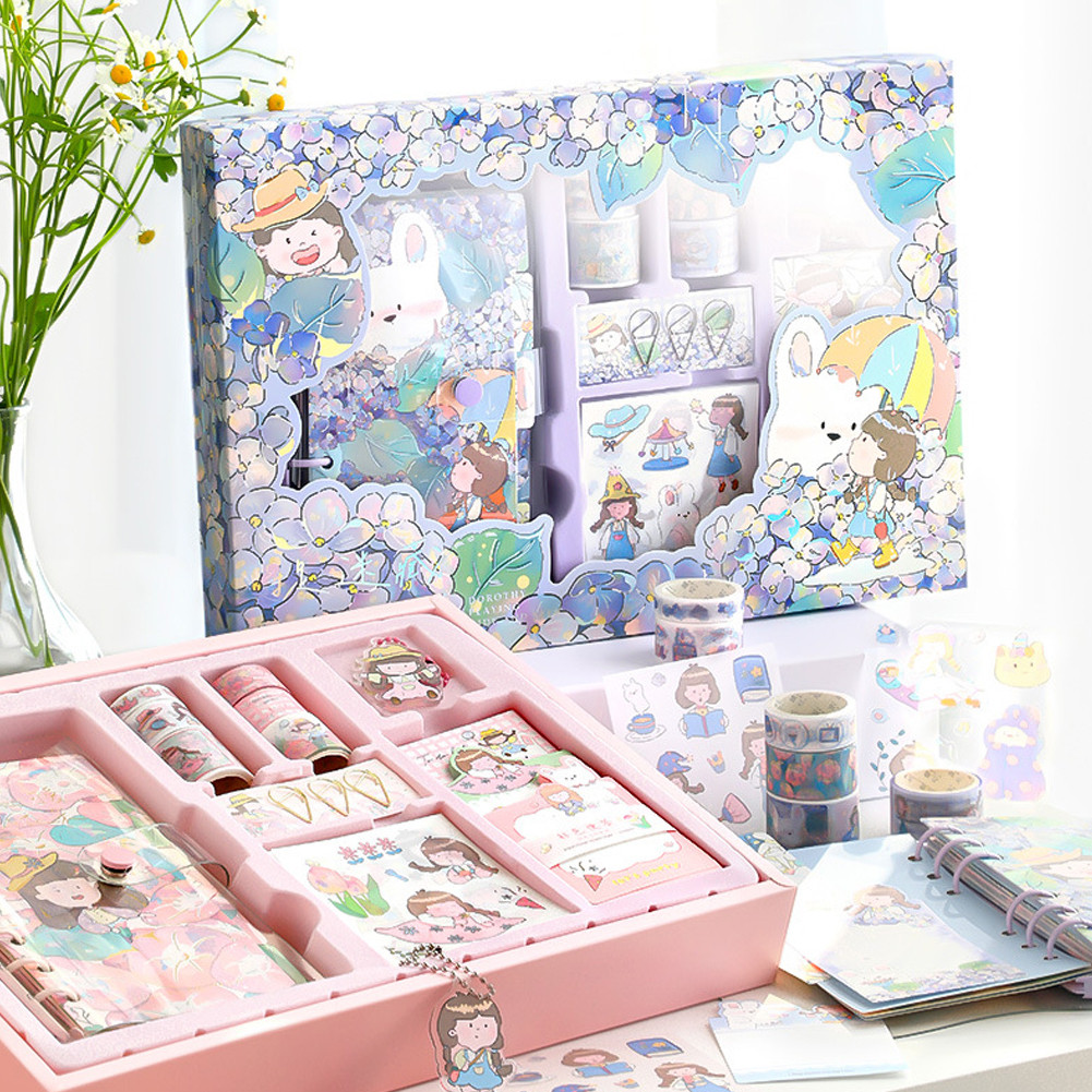 

Journal Kit Set Gift Box / Paket Set Agenda / Notebook lucu/diary lucu / Buku Tulis Catatan Karak