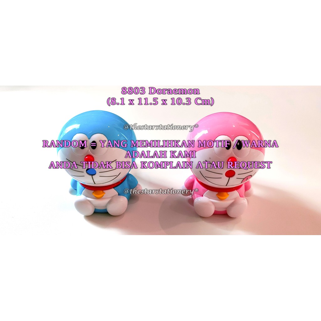 

(1 Biji) GROSIR Rautan Meja Doraemon 8803 8.1*11.5*10.3 Cm / Rautan Putar GXIMP 8803 Doraemon