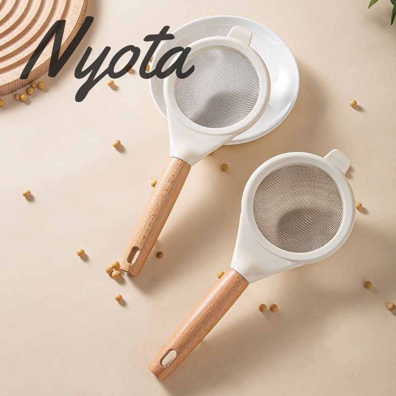 

Wooden Strainer / Saringan Teh Kopi Serbaguna / Saringan Stainless Steel Gagang Kayu / Saringan Jeruk Jus Ayakan Terigu nyota