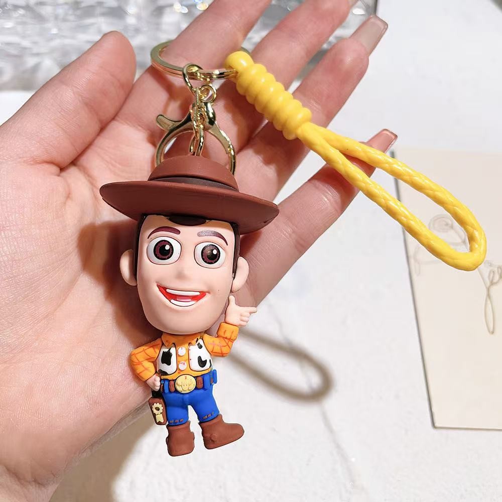 GANTUNGAN KUNCI DESAIN KARTUN 3D ANIME BONEKA DISNEY TOY STORY Luffy SPIDERMAN IRONMAN DEADPOOL KULI