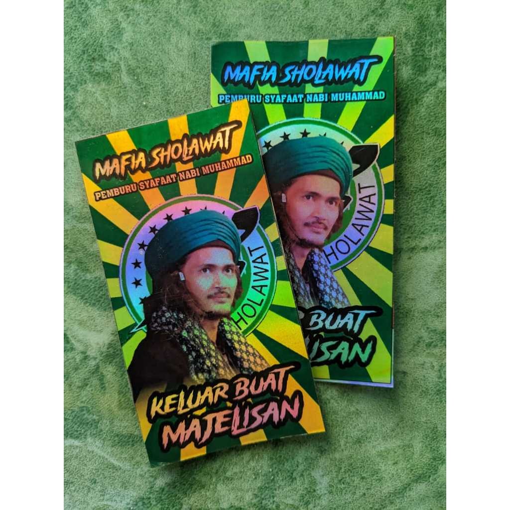 

Cetak Kilat - (Minimal BELI 10 pcs) Stiker Vynil Hologram Mafia Sholawat