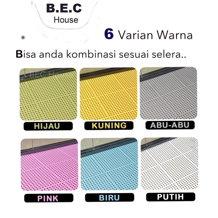 POLKADOT Karpet Anti Slip Keset Kamar Mandi PVC Karpet Anti Licin