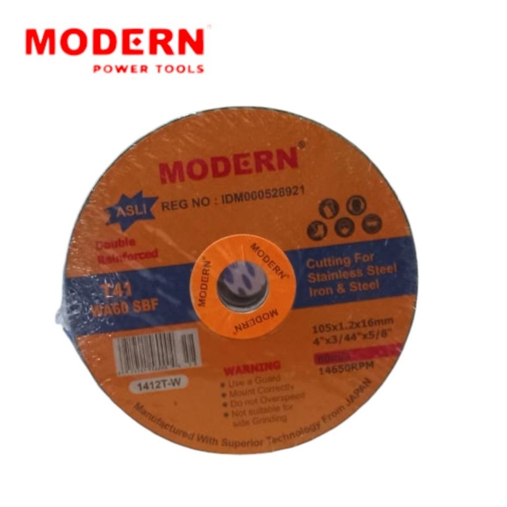 MODERN BATU POTONG BESI ISI 20 PCS TIPIS 4" / BATU POTONG MESIN GERINDA 4 X 1,2