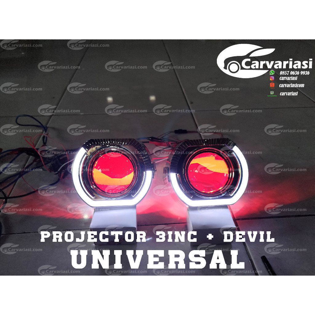 Projector Devil Headlamp Proji Ring Devil Projector Mobil