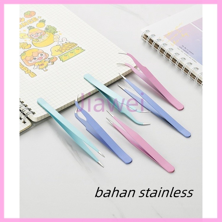 

Jiawei Tweezer Sticker /Pinset Bengkok/ Pinset Lurus