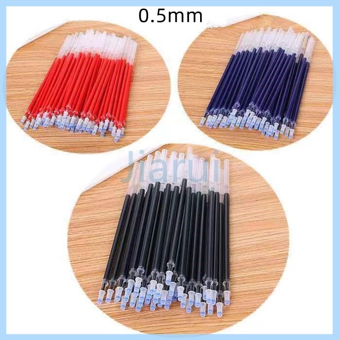 

Jiarui Isi ulang pena gel/isi ulang pulpen/hitam/merah/biru (0.5mm)