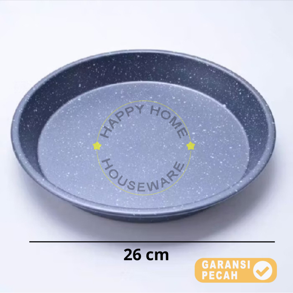 Loyang Teflon Bulat / Loyang Pizza / Cetakan Kue Bulat / Loyang Bulat Oven Tebal 26cm