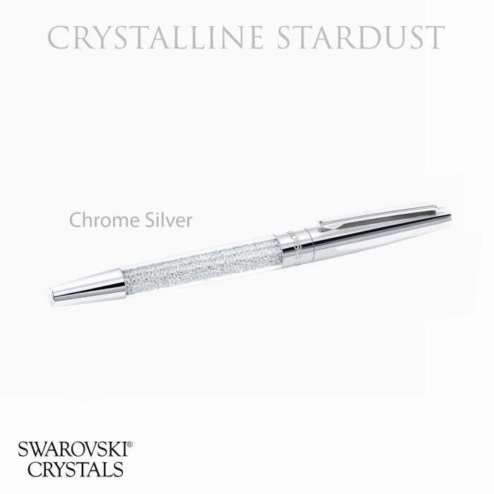 

Swarovski Crystalline Stardust Bolpen Pen - Chrome