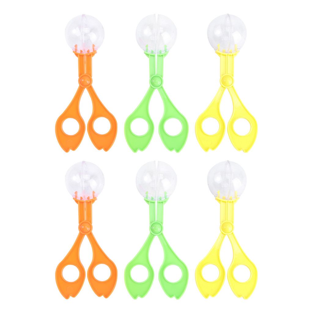

6 Pcs Bug Catch Scissors Kids Insects Clamp Handy Scoopers Toddler Bubble Big Beads