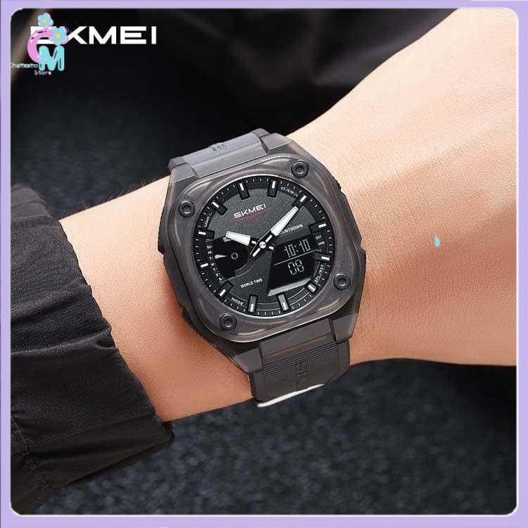 SKMEI Jam Tangan Pria Analog Digital Watch Alarm Waterproof EL Light - 2328