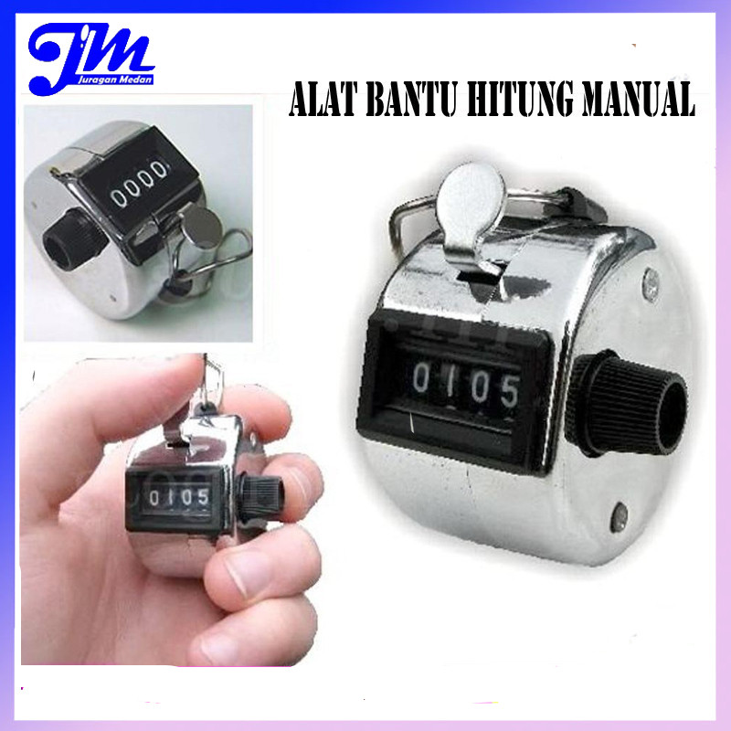 Alat Bantu Hitung Cepat Manual Tasbih Zikir Manual Stainless Alat Penghitung Manual