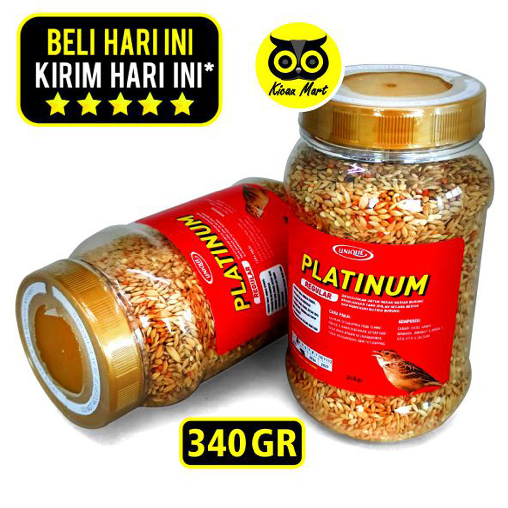 KICAU MART Pakan Harian Burung Branjangan Unique Platinum Reguler Pakan Biji Bijian Burung Branjanga