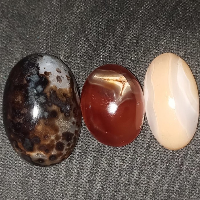 Paket Nomor 12 Natural Batu Akik Motif Gambar Unik Antik Bukan Cincin Perak Emas Bacan Pirus Kecubun