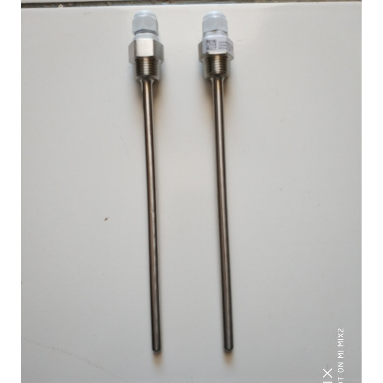 1/2" NPT Panjang 200mm Thermowell Stainless Steel Temperature Sensor