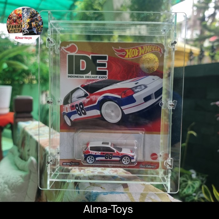 Hotwheels Convention Honda Civic EG IDE Indonesia Diecast Expo 2024 Holo 3 digit (Cantik) Free Akril