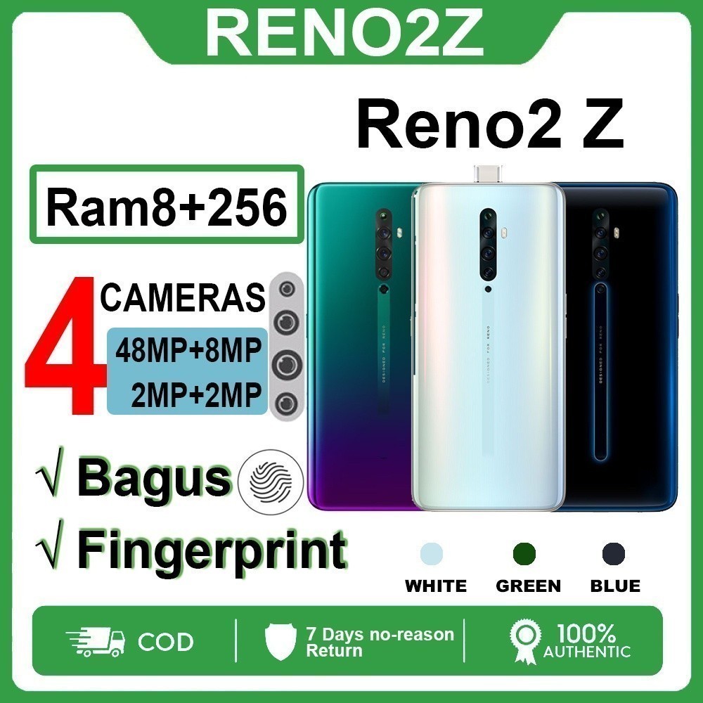 HP OPPO Reno2 Z Ram 8GB ROM 256 GB handphone smartphone second hand