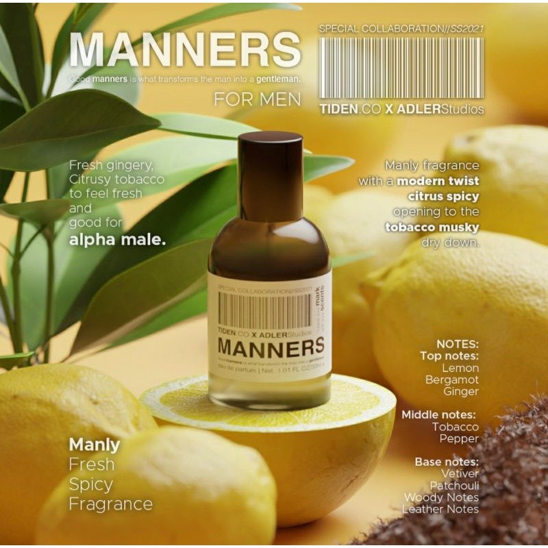 ￼SPECIAL COLLABORATION | TIDEN.CO X ADLERStudios Perfume | MANNERS | Parfum Pria