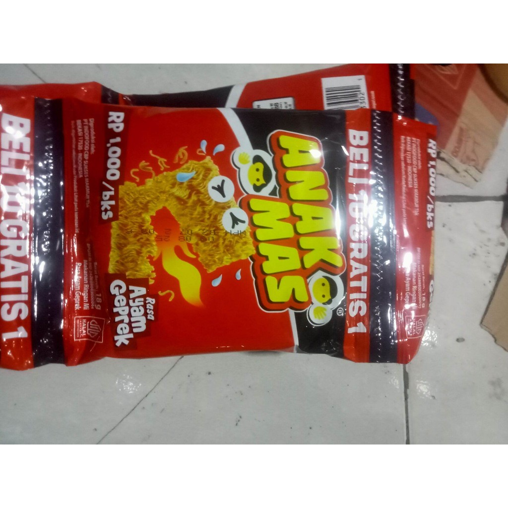 

anak mas promo BELI 10 GRATIS 1 18 GRAM. rasa ayam BBQ dan ayam geprek.