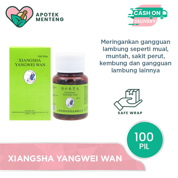 Xiangsha Yangwei Wan 100 Pil - Meringankan Maag atau Gangguan Lambung