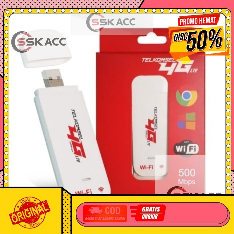 Modem Telkomsel 4G LTE (Unlock) - Up To 500mbps / Modem usb Telkomsel / Modem 4G Lte telkomsel GROSI