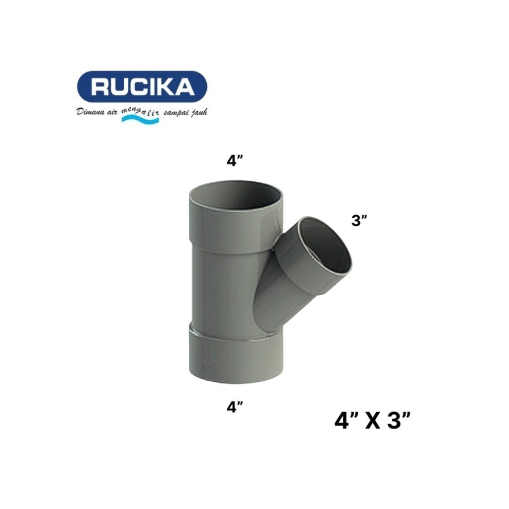 Y Branch D 4" X 3" inch (RUCIKA)