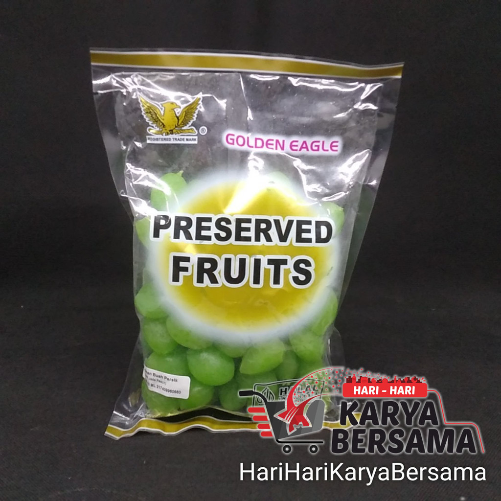 

MANISAN BUAH PERSIK GOLDEN EAGLE GREEN JADE PEACH PRESERVED FRUITS 500GR