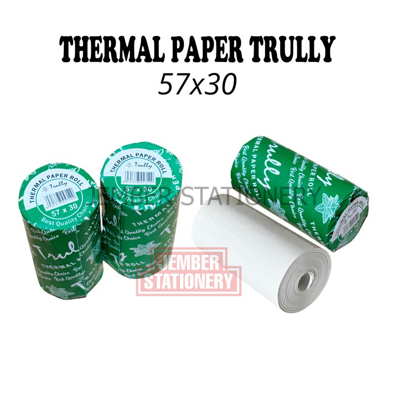 

(1rol) Thermal Paper 57x30 Coreless Trully