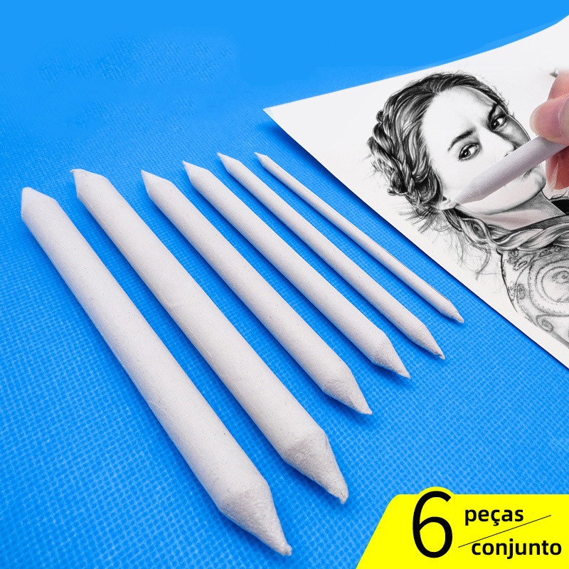 

Sketch Paper Wipe Pen 3pcs Pack 6pcs Pack White Paper Wipe Pen Technical Art Smear Pen Pencil Sketch Drawing Tools Stationery