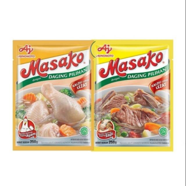 

Masako Penyedap Masakan 250gr - Bumbu Kaldu Penyedap Rasa