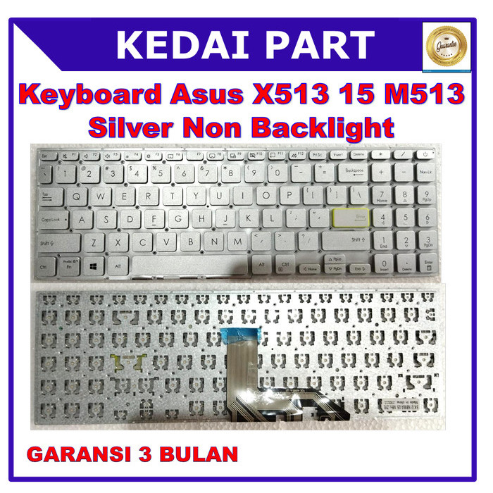 Keyboard Asus Vivobook 15 X513 K513 M513 M513IA M513UA Silver