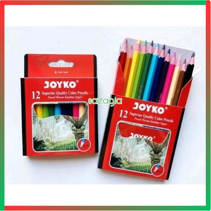 

(SG) pensil warna color pencil kelir mewarnai joyko pendek 12 cp 102