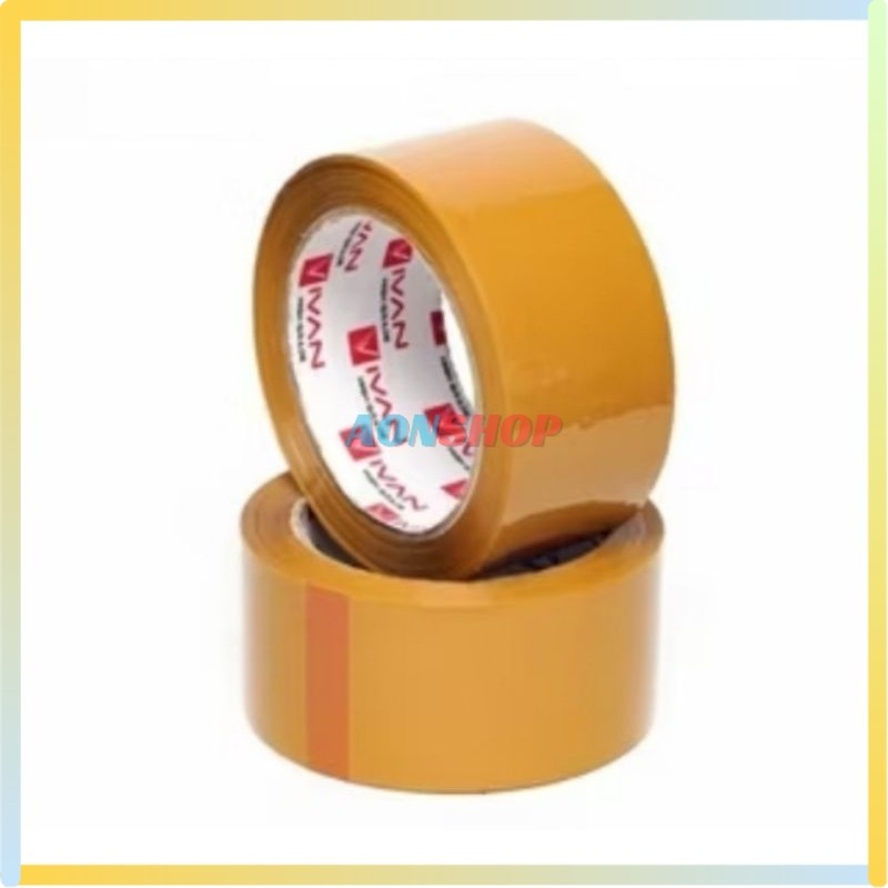 

[AS] Lakban Bening Cokelat 72yard x 2inch