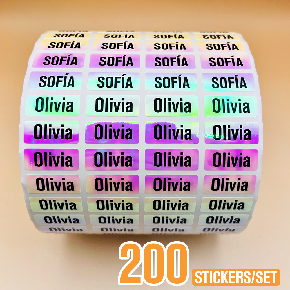 

Kawaii Waterproof Name Tag Sticker Custom Adhesive Stationery Decals Personalize First Name Label for Children School Bottle