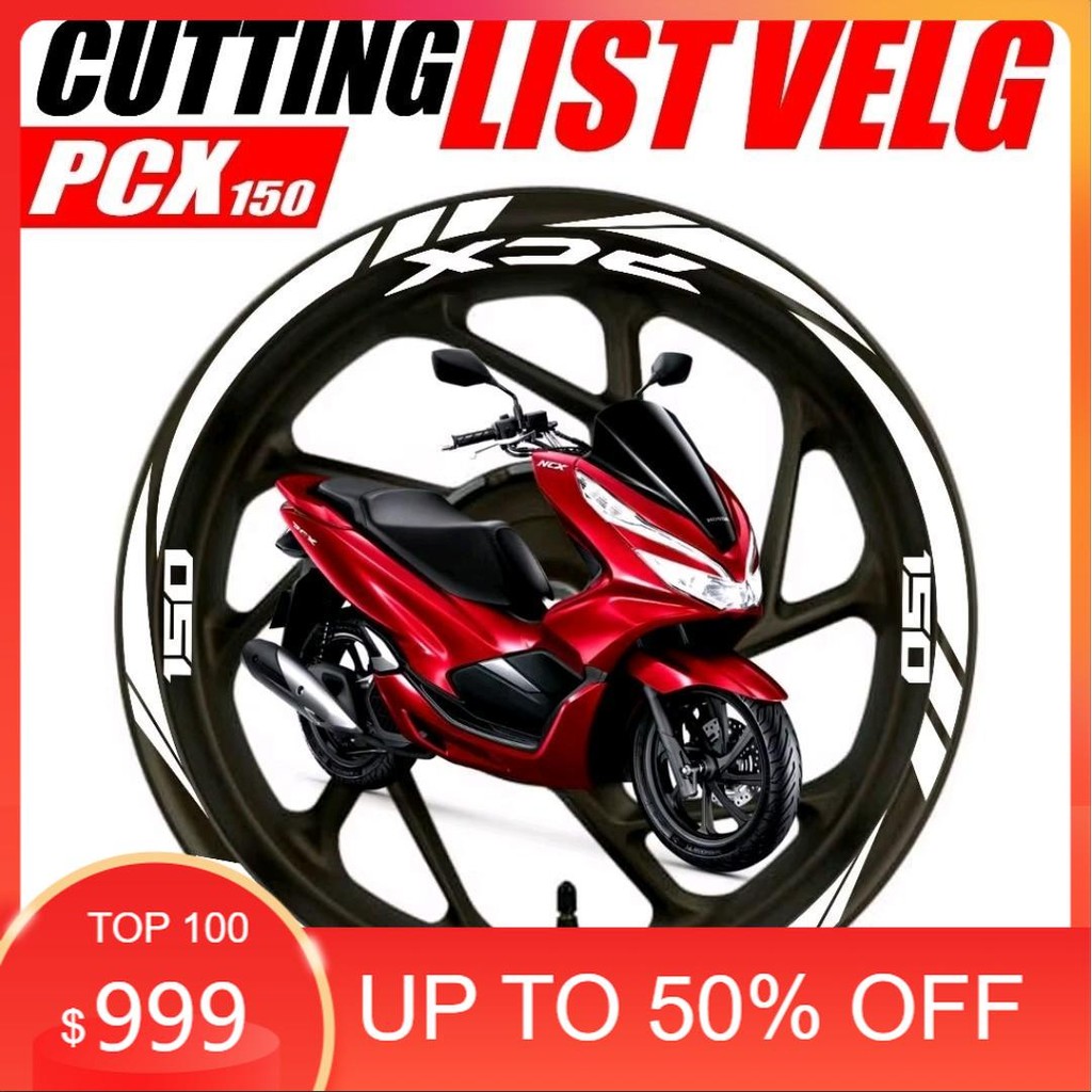 Sticker lis velg Honda PCX 150 all new keren Aksesoris Motor