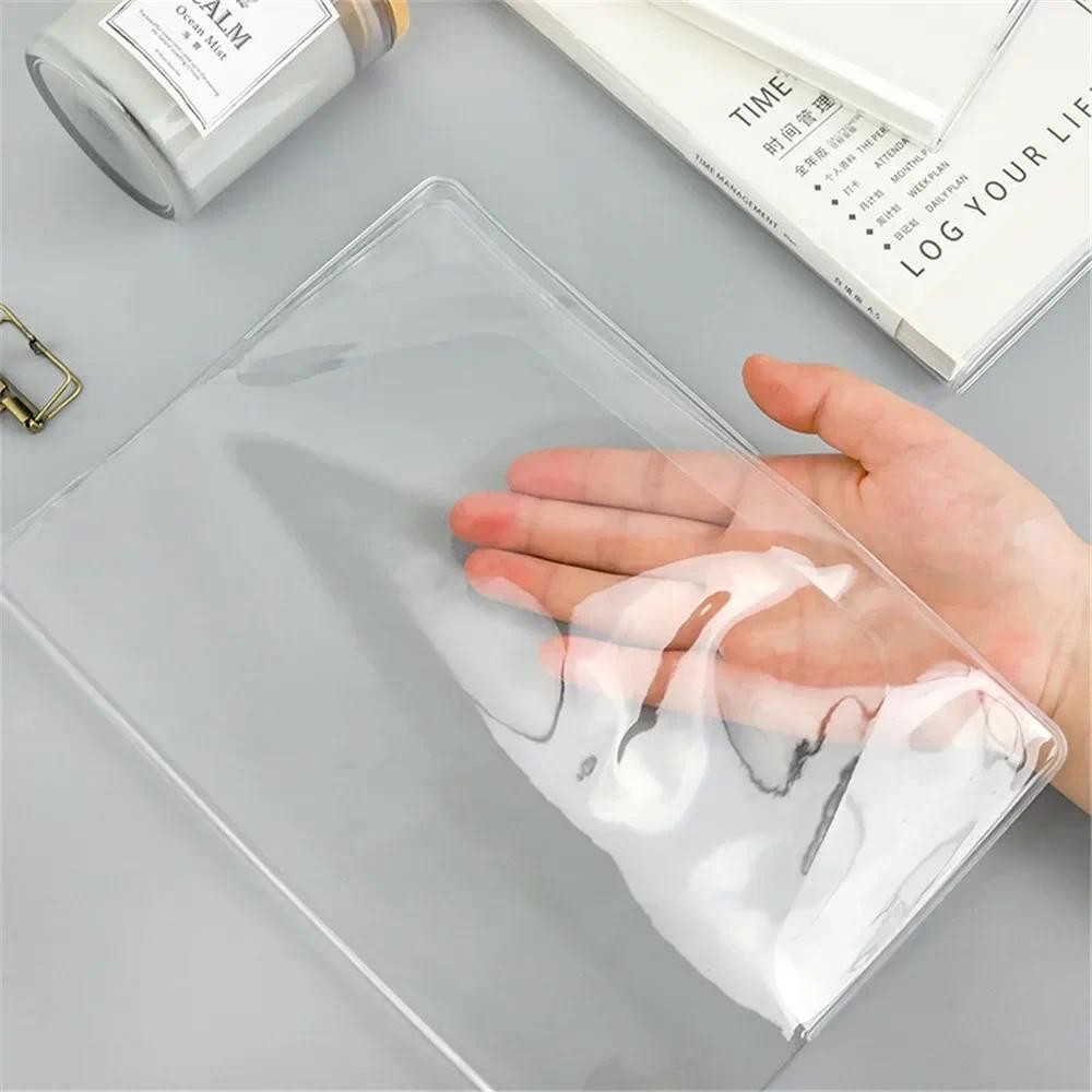 

New Waterproof PVC Transparent Protective Sleeve for A6 A5 Notebook Journals Planner Book Diary Protect Cover Office Supplies