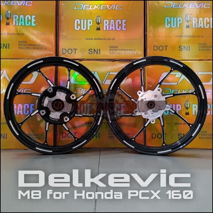 Velg Delkevic M8 PCX 160 ABS CBS Pelek DND Model AK88 Velek Velk Palang 8 Original PNP 185 215 X14 -