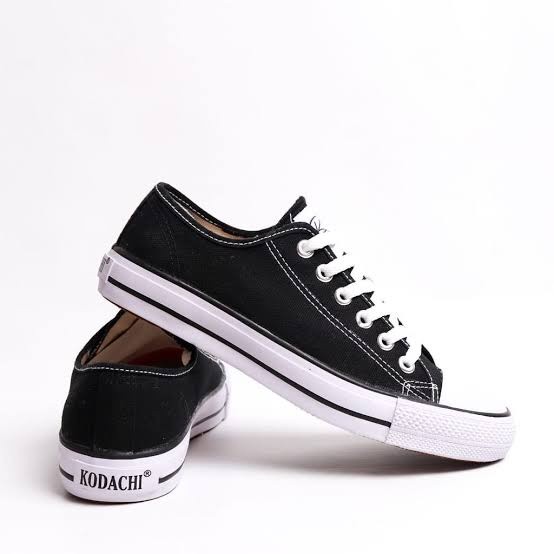 TOMOYSHOP Fashion Sepatu Kodachi Original Hitam Putih Sepatu Capung Pria Kodachi / Sepatu Sekolah Ko