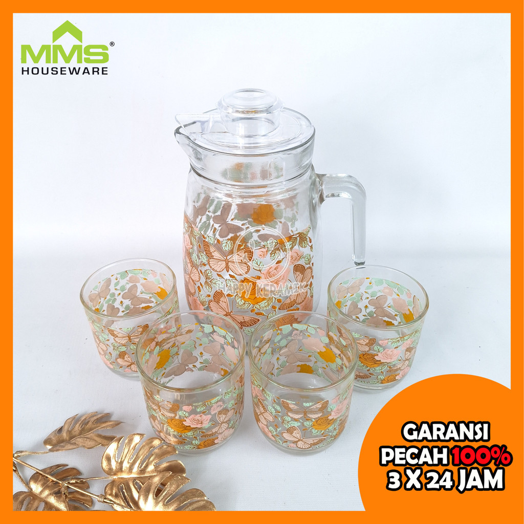 MMS Drink Set KATERINA Pitcher Set Teko Beranak Teko Aesthecthic 5Pcs