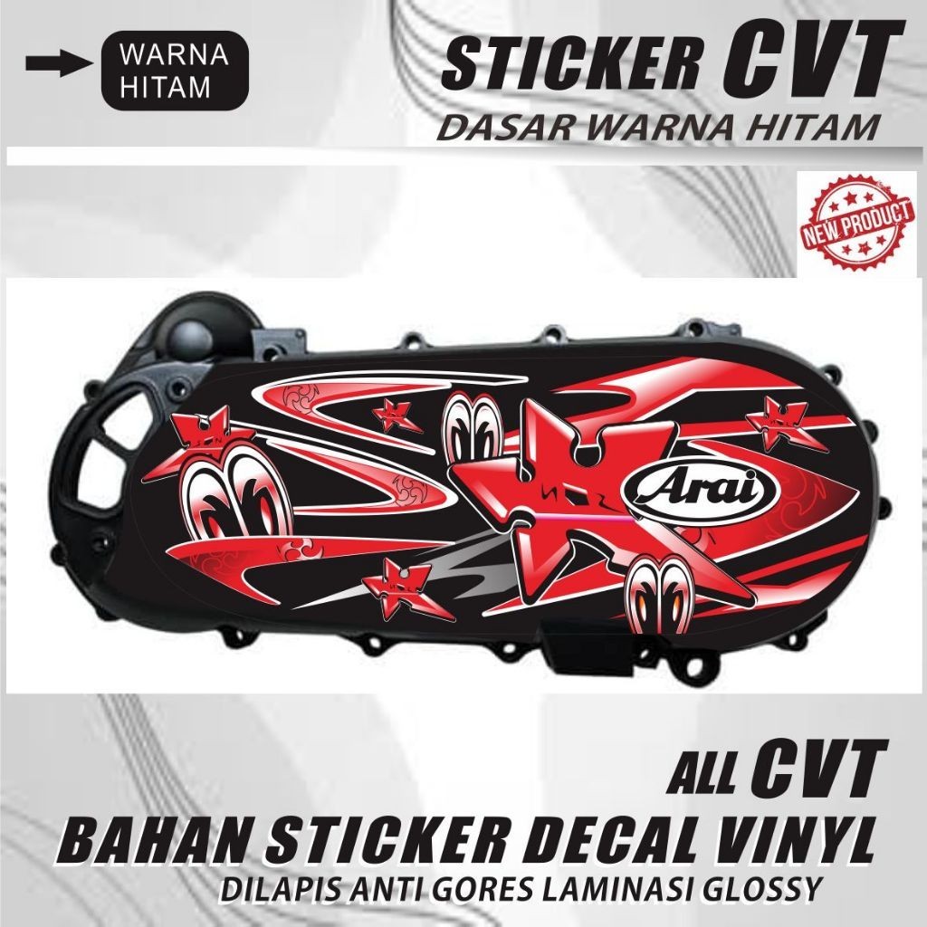 STIKER PREMIUM/ STIKER MOTIF RACING DECAL BUAT BAK CVT VARIASI LIS KEREN MOTIF NAKANO CUSTOM