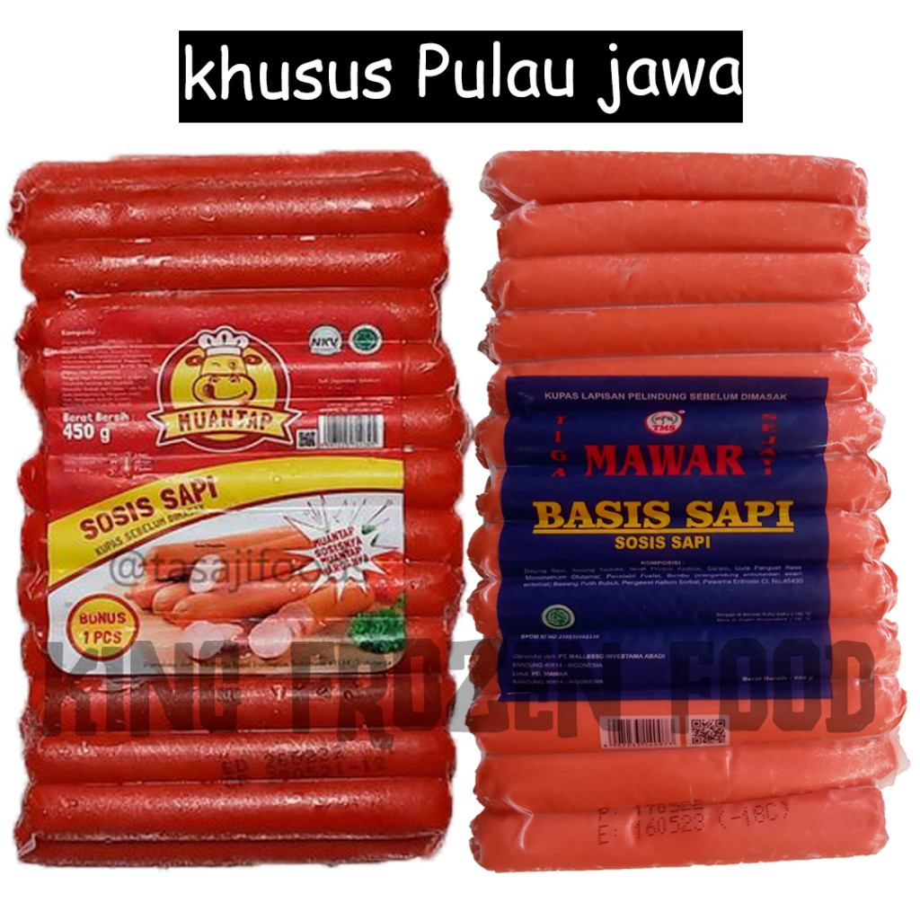 

(DERIFROZEN) Sosis Sapi Short Muantap/Mawar 500g Isi 25 Pcs