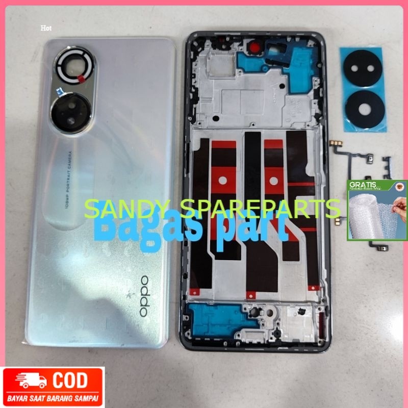 lebih Murce Casing  Housing Kesing Fullset OPO Reno 8T 5G KOMPATIBEL Backdoor + Frame Tatakan Lcd To