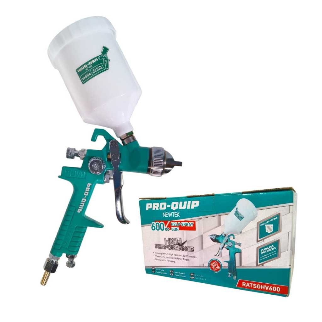 PRO-QUIP Spray Gun HVLP 1.3 - 2.0 SEMPROTAN CAT TEKANAN ANGIN RENDAH