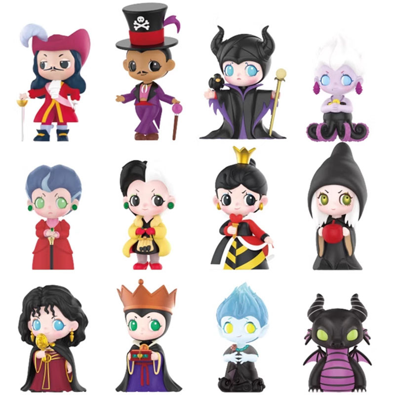 Disney Villain Series Action Figure Maleficent Mother Gothel Cruella Hook Captain Ursula Hades Queen