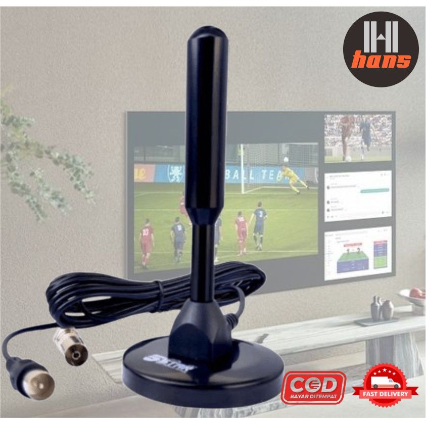 Digital DVBT2 Antena Televisi TV Indoor Magnet Stick DVB T2 28Db High Gain USB Antenna