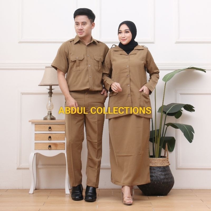new Baju Khaki / PDH /ASN Seragam Pns Pdh Dinas Pemda Seragam Keki