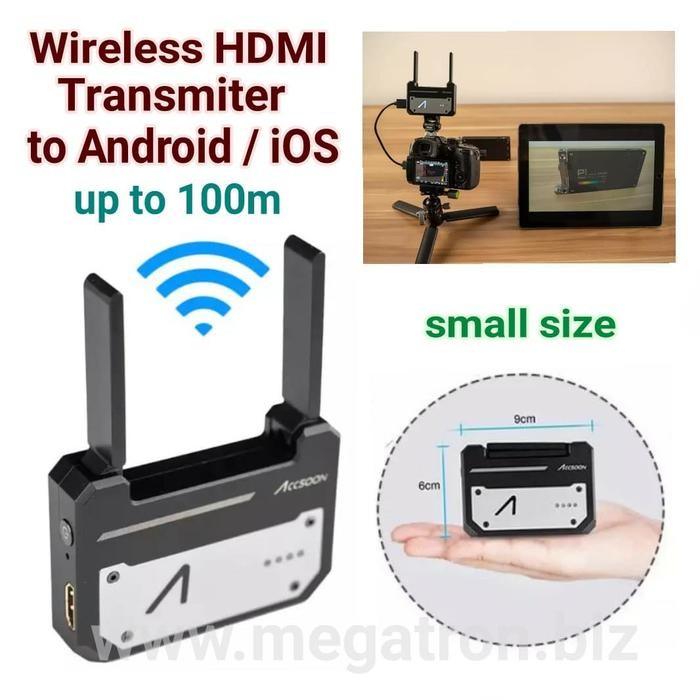 Portable Wireless HDMI Transmitter to Android/iOS Device - Up to 100m