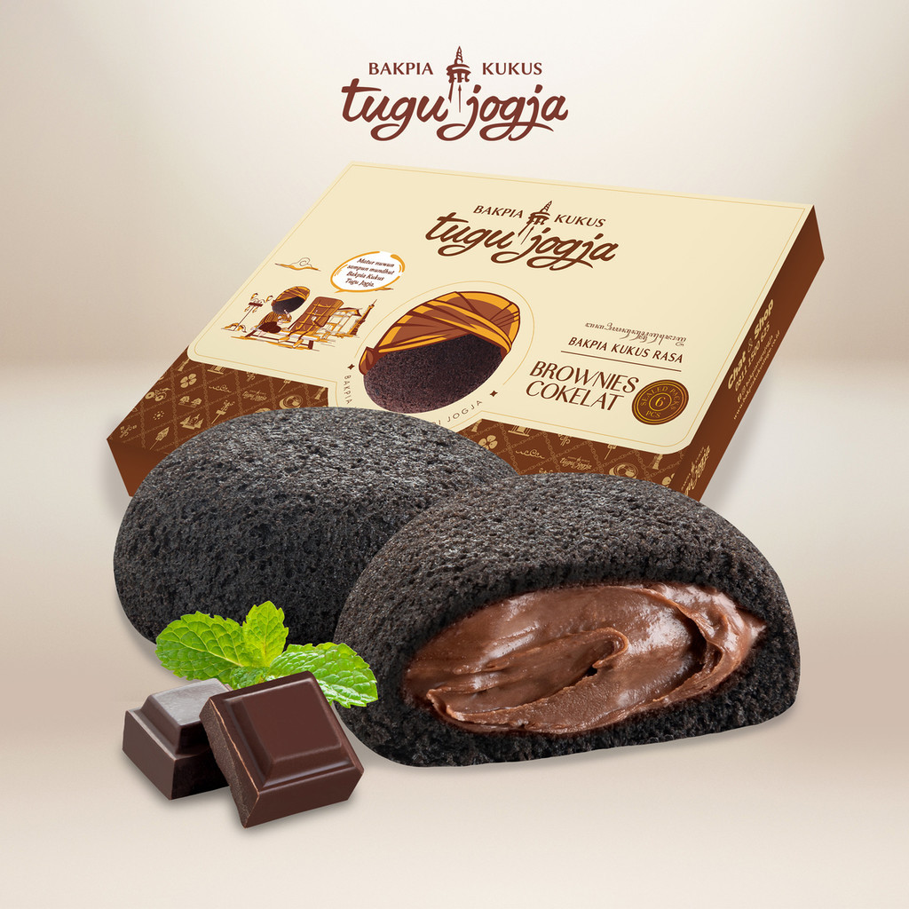 

Bakpia Kukus Tugu Jogja Brownies Cokelat - Isi 6