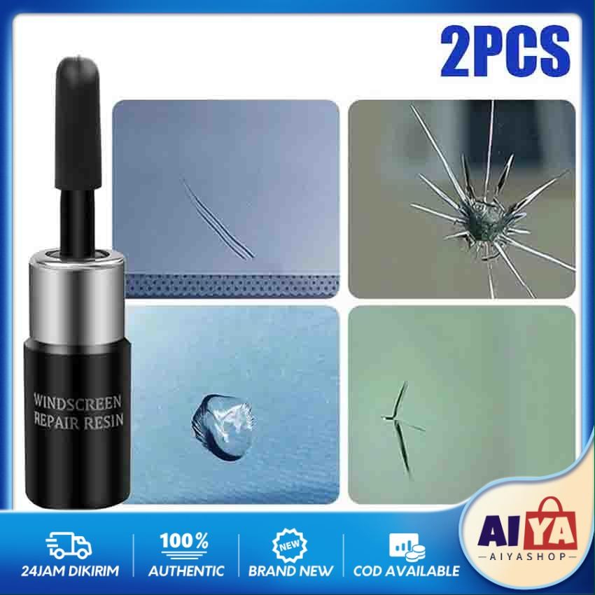 2Pcs Lem Perekat Kaca Mobil Penghilang Retak Pecah Lem Layar LCD HP Kacamata Jendela Silicone Sealen